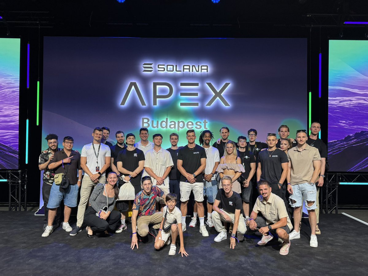 Solana Hungary community members at APEX Budapest